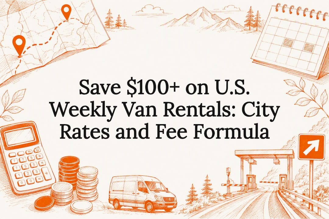 Save $100+ on U.S. Weekly Van Rentals: City Rates and Fee Formula