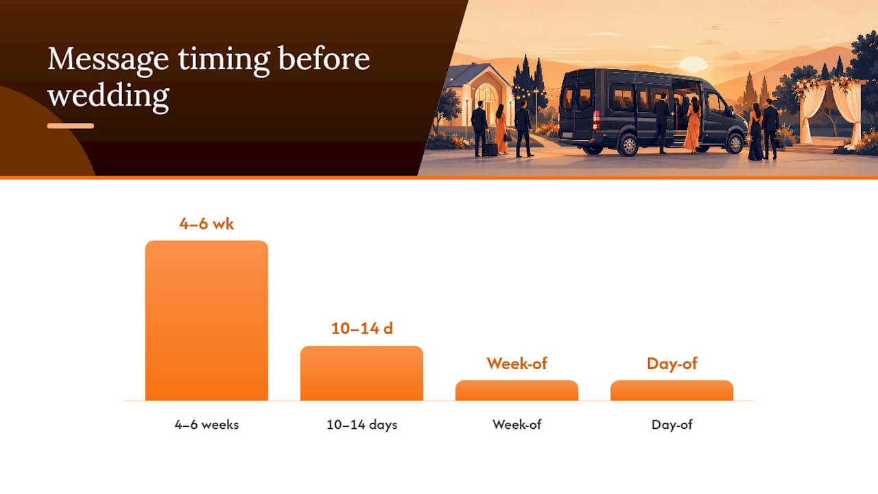 When and How to Tell Guests About the Shuttle Schedule — overview diagram