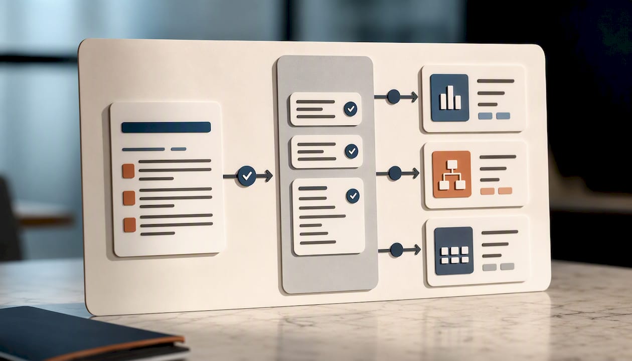 Structured invoice data routing into ERP modules