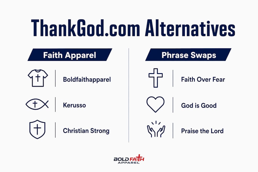 Infographic comparing ThankGod.com alternatives