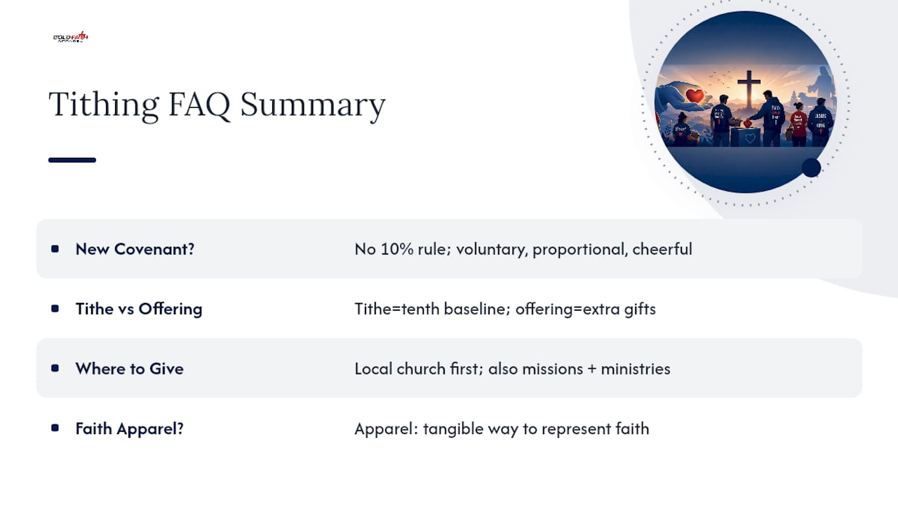 Frequently Asked Questions About Tithing — overview diagram