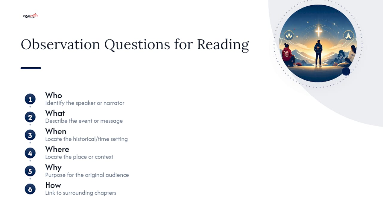Six questions for reading Bible passages in context