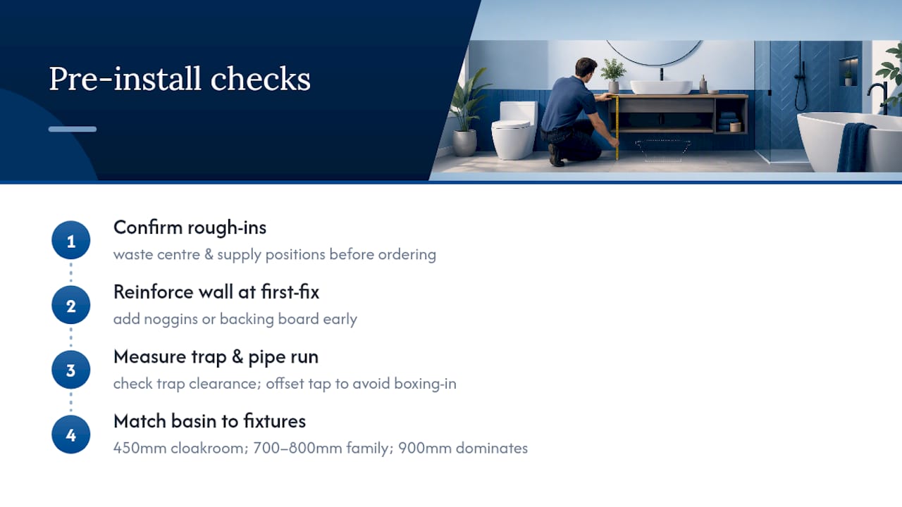 What installers wish you had checked before they arrived — overview diagram