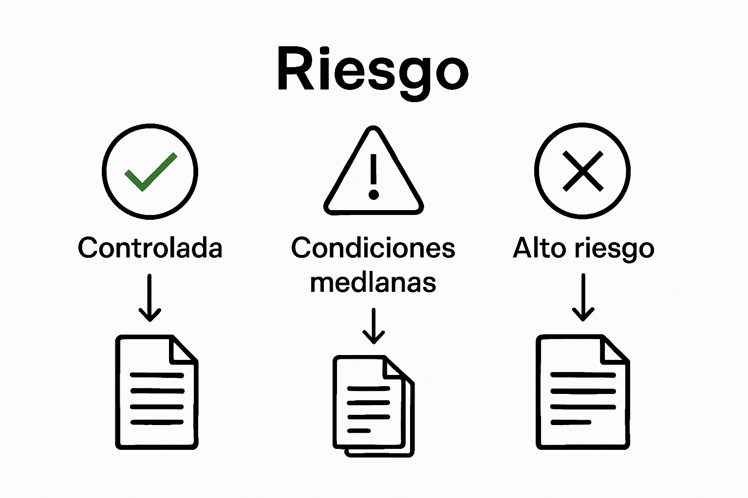 Comparativa visual de niveles de riesgo médico en seguros de viaje