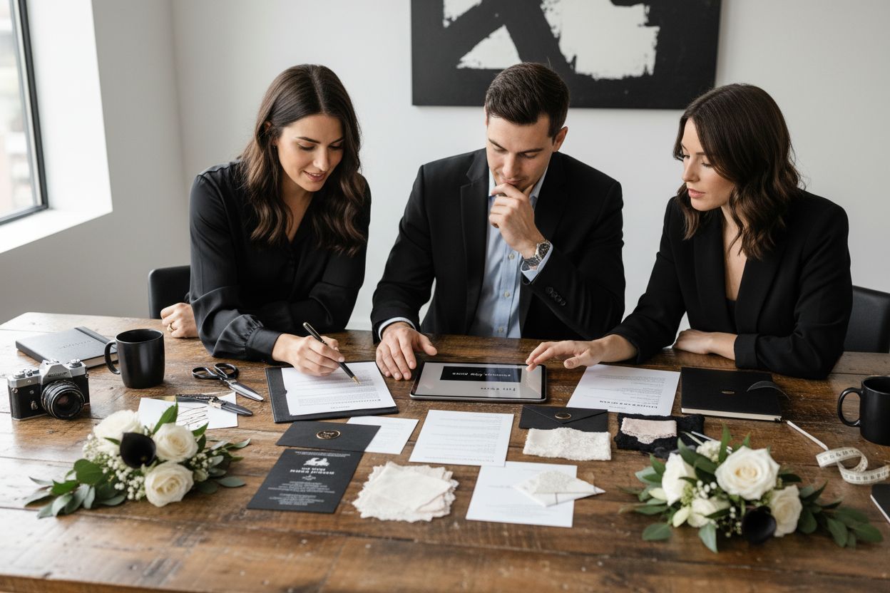 wedding vendors attire planning