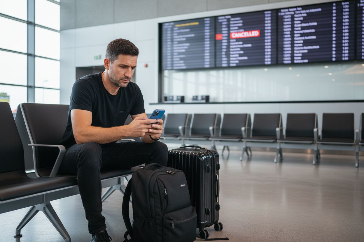 viajero seguro aeropuerto