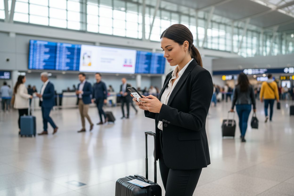 viajero aeropuerto seguro