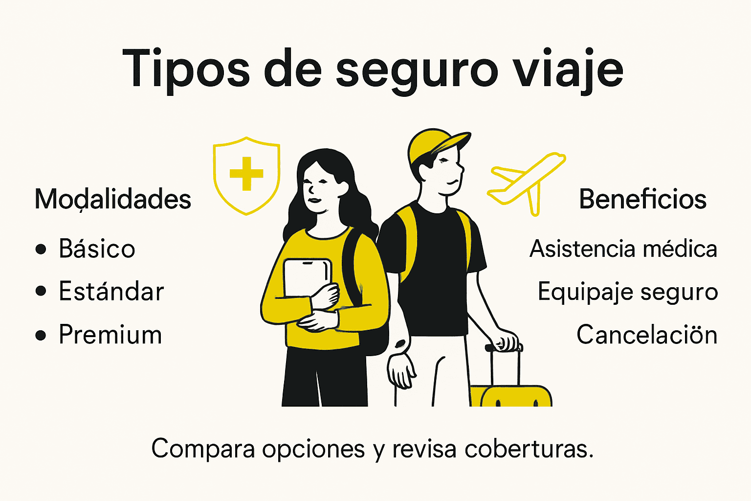 Guía visual sobre los diferentes tipos de seguros y sus ventajas