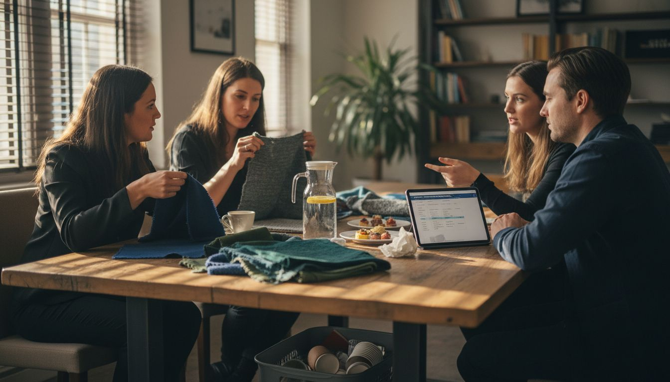 Meeting with eco-conscious event suppliers