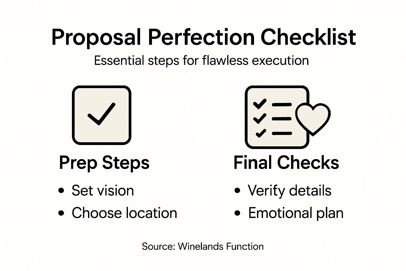 Infographic of flawless proposal steps
