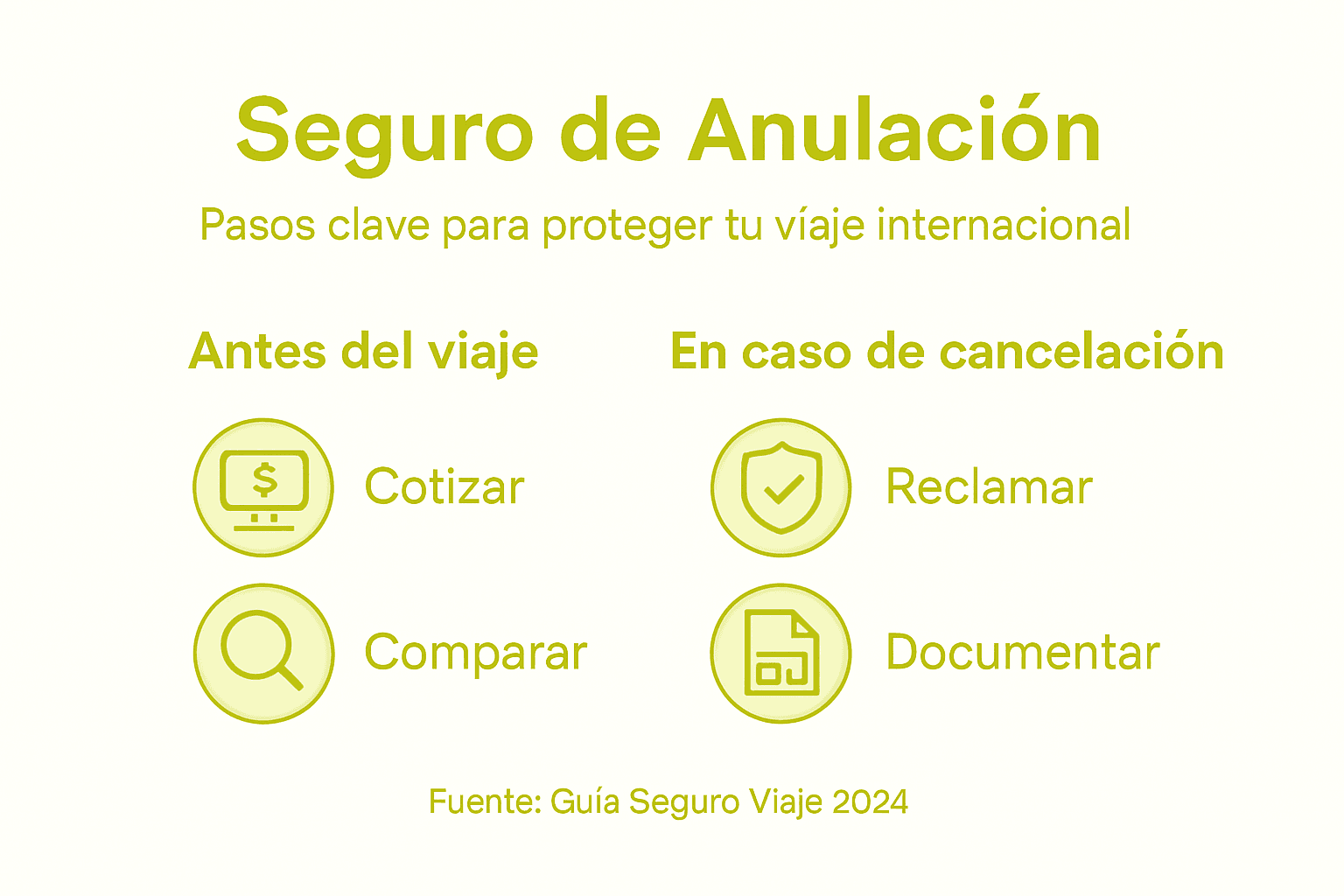 Infografía: pasos para realizar una anulación internacional de forma segura