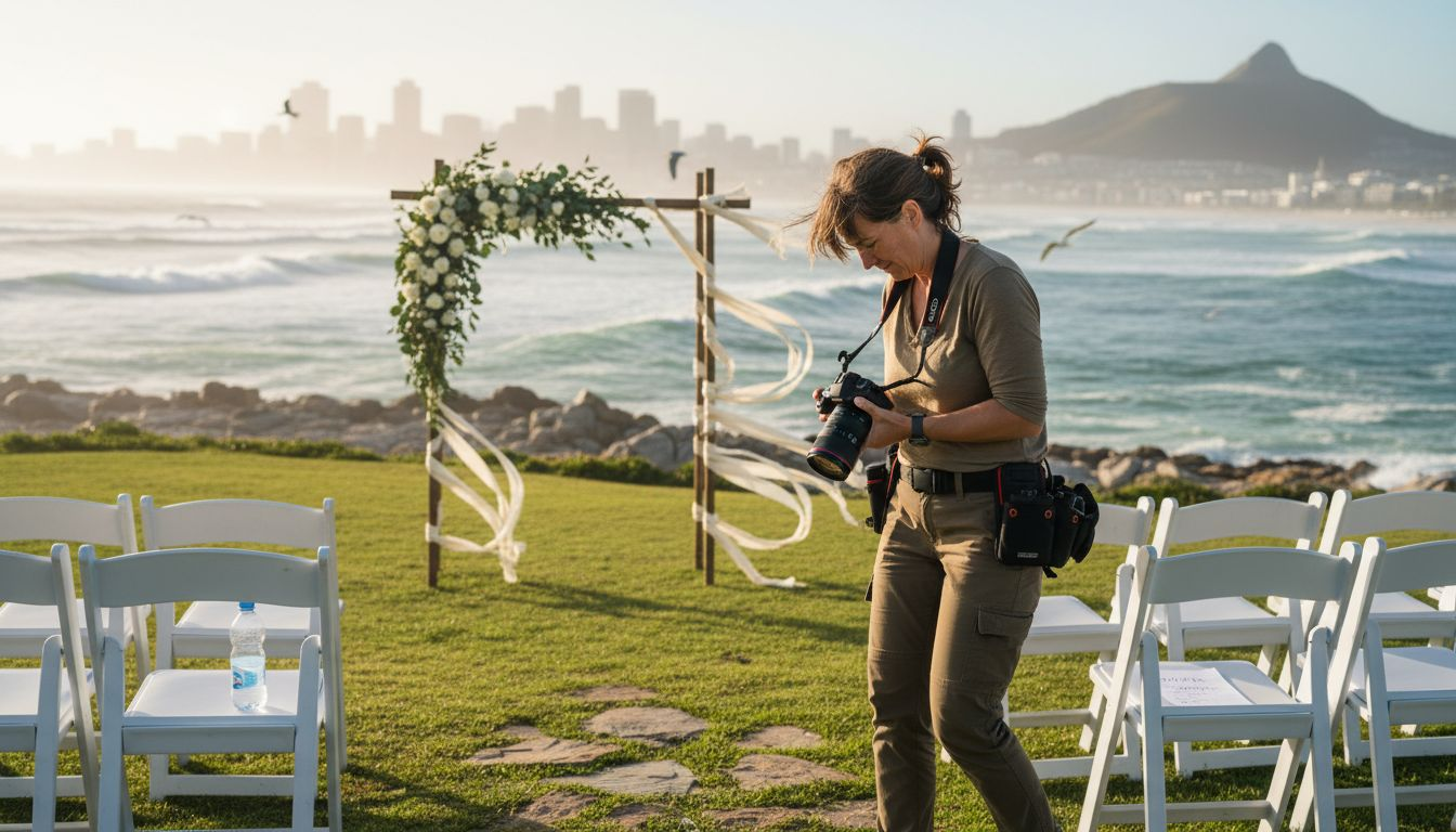 Cape Town coastal wedding ceremony setup