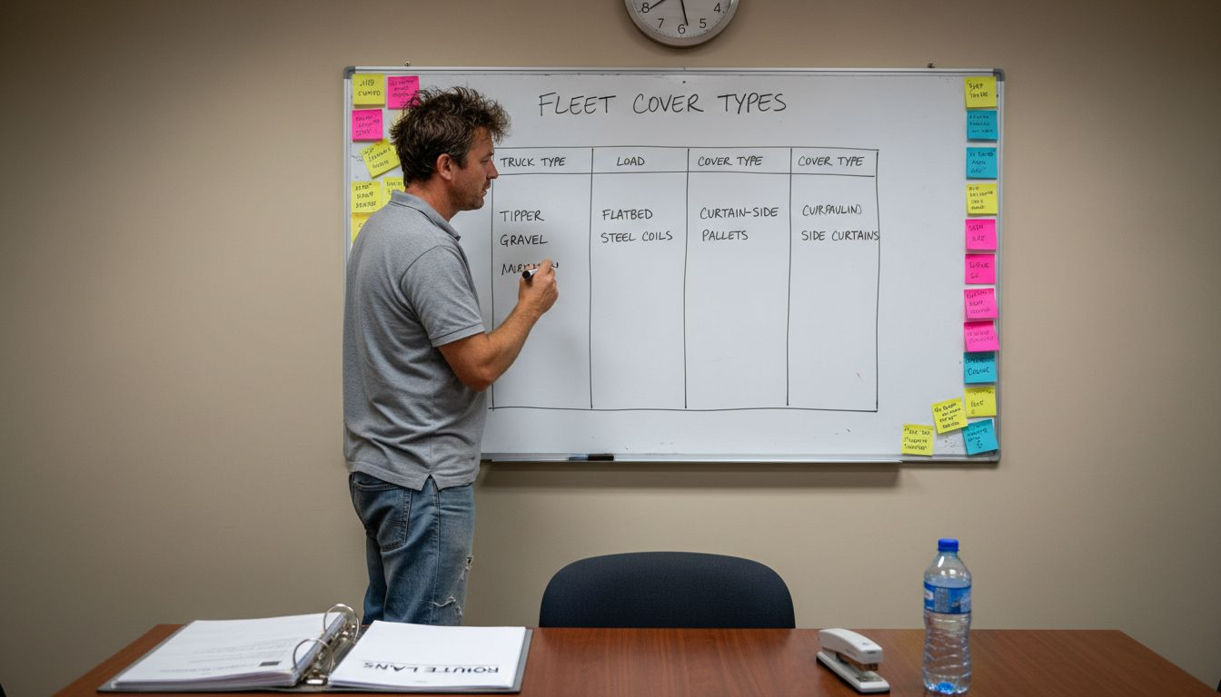 Supervisor marking fleet insurance options