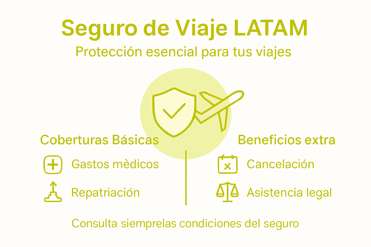 Infografía sobre las coberturas esenciales y opcionales en seguros