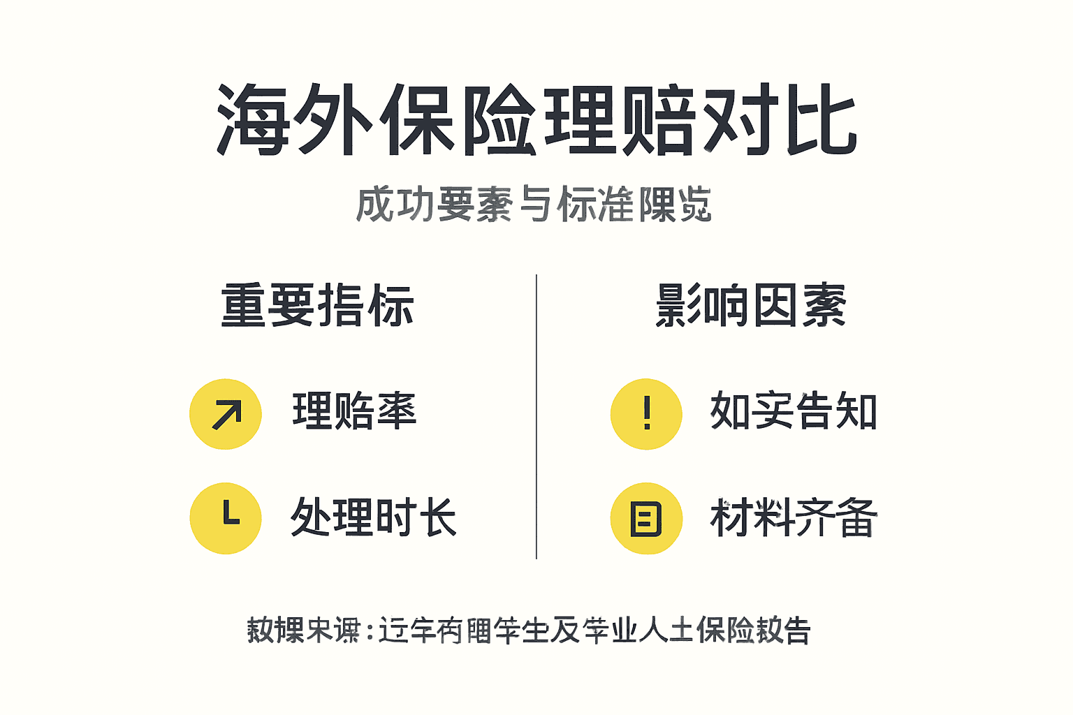 一张图看懂海外保险理赔关键要点