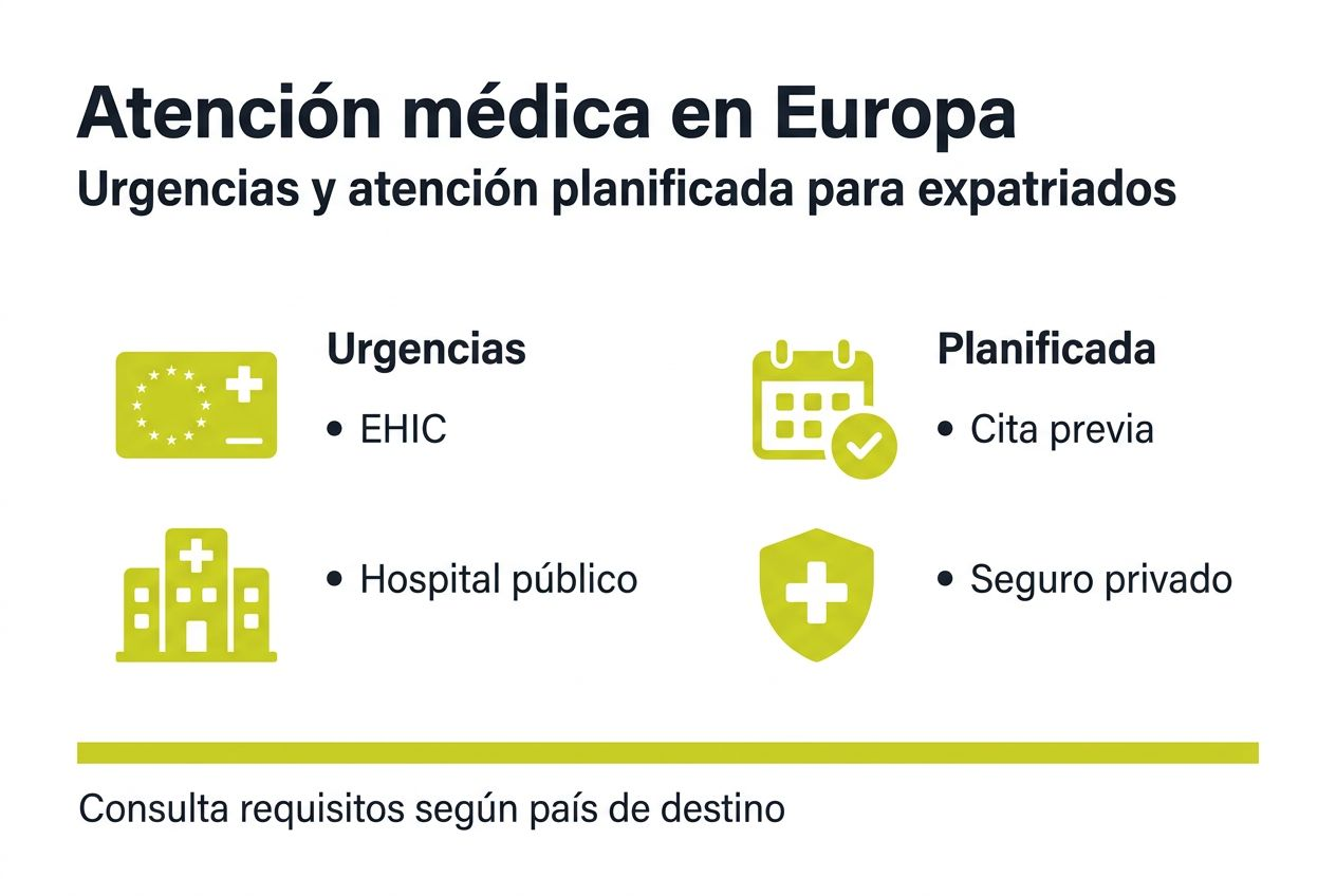 Guía visual sobre trámites médicos para quienes viven fuera de su país