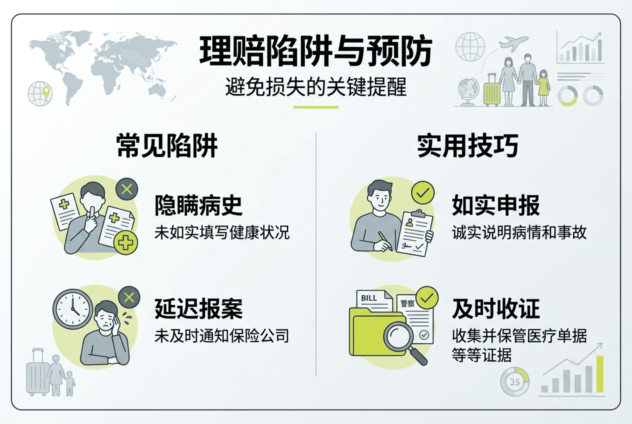 一图看懂理赔常见陷阱及防范要点