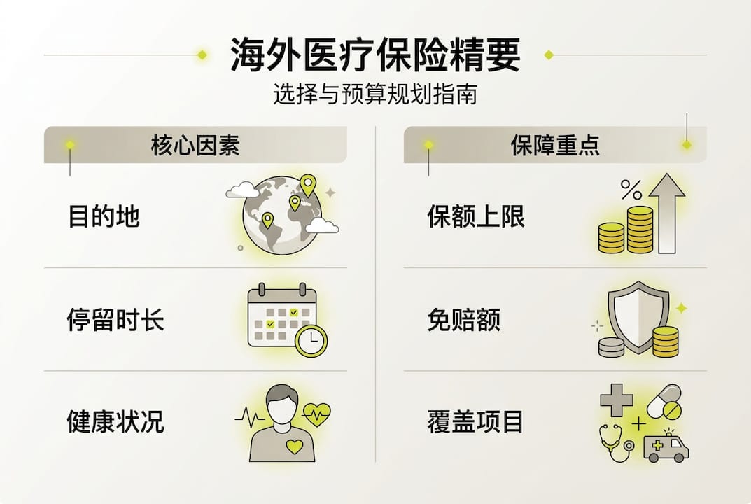 一张图看懂海外医疗保险的核心要点