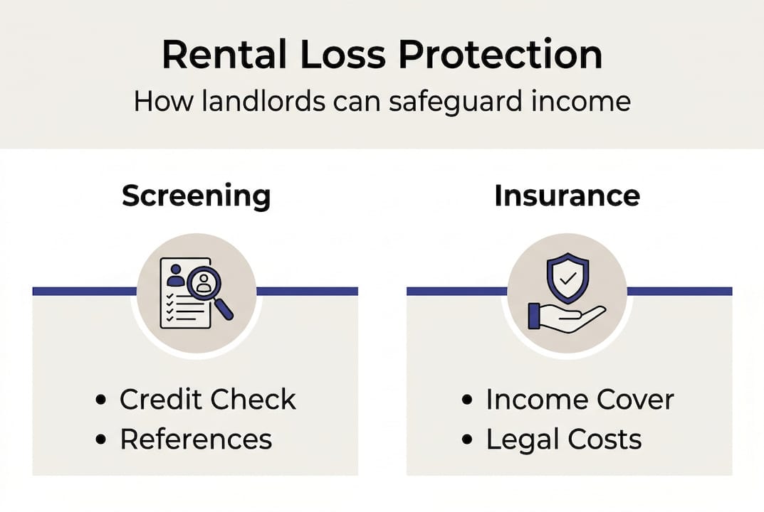 Infographic showing rental protection checklist steps