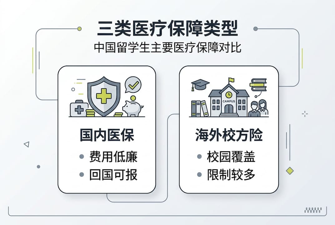 三类留学生医疗保障方案一览图
