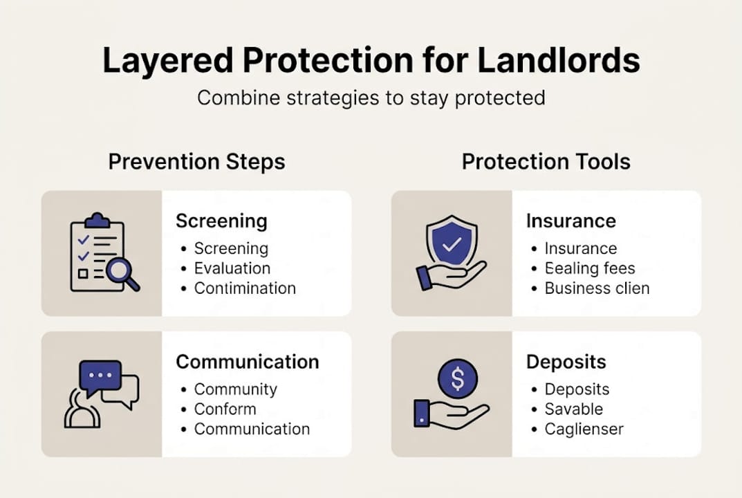 Infographic on landlord protection strategies