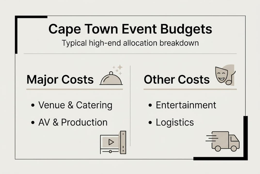 Infographic of Cape Town corporate event budgets