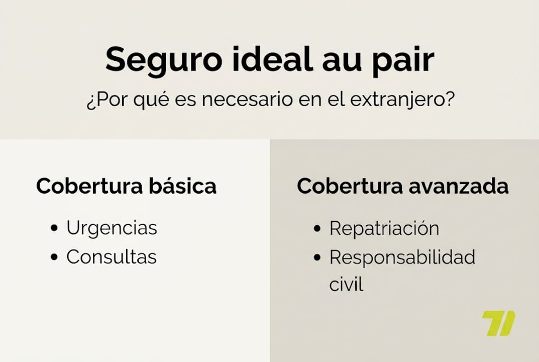 Infografía: beneficios de contar con un seguro completo para au pairs