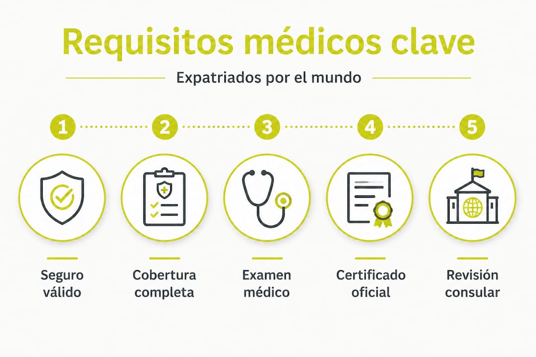 Guía visual de los trámites médicos imprescindibles para quienes van a vivir en el extranjero