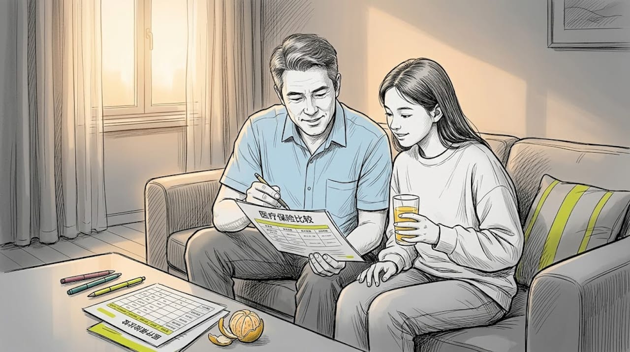 全家人坐在一起,认真商量该选择哪种医疗保险最合适,大家各抒己见,细致比较不同方案的保障内容和费用,希望为家人挑选一个最安心、最贴心的医疗保障。