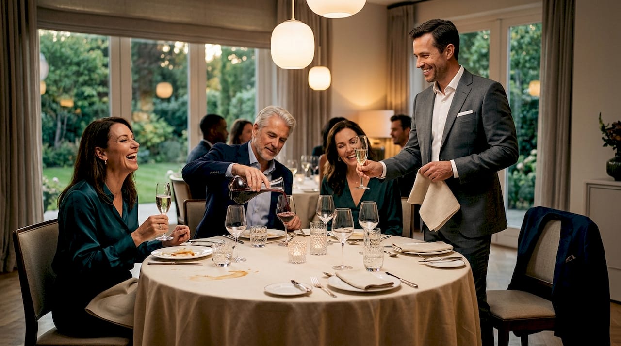 Formal milestone dinner party celebration