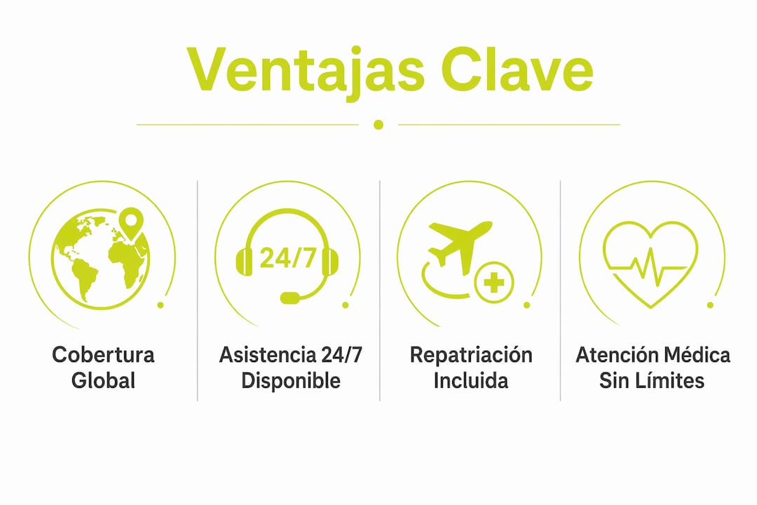 Infografía: principales beneficios de contratar un seguro internacional