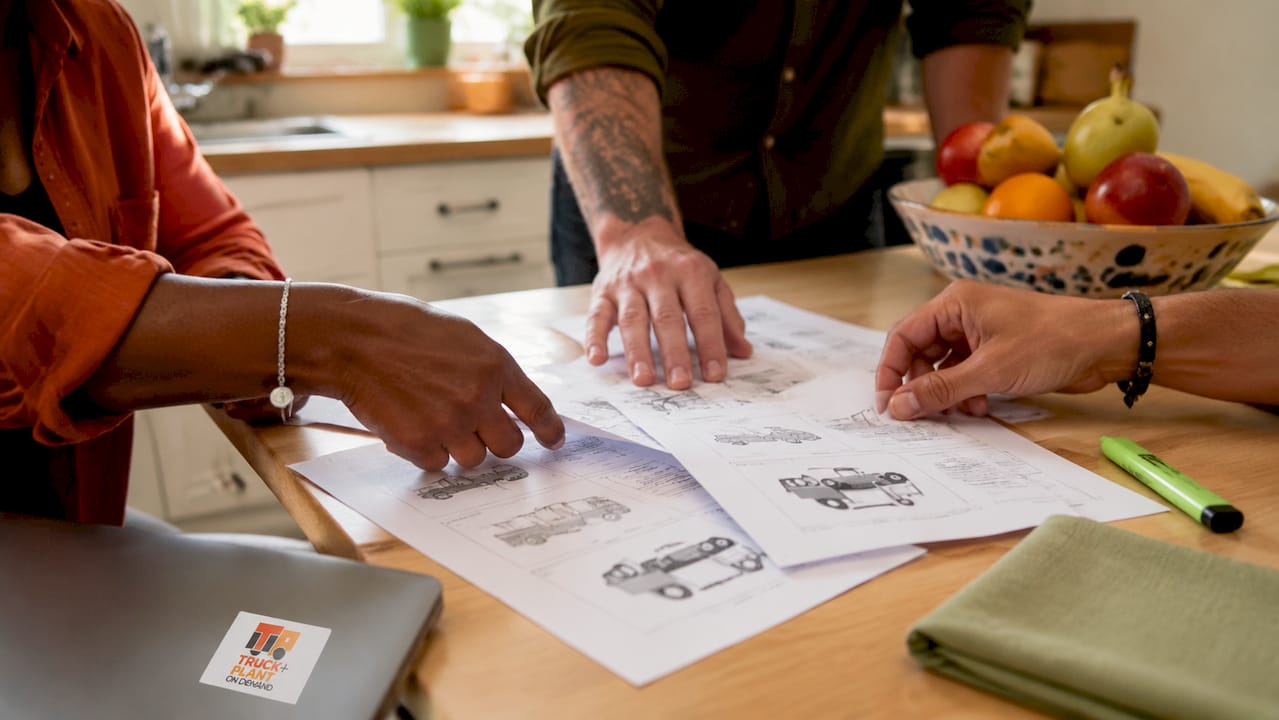 Hands sorting transport claim type documents