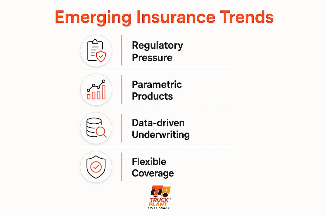 Infographic of 2026 emerging insurance trends with four key steps