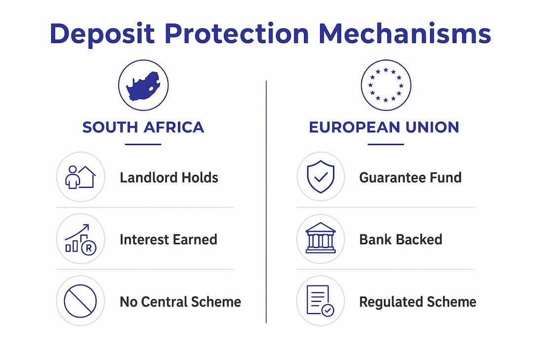 Infographic comparing South Africa and EU deposit protection