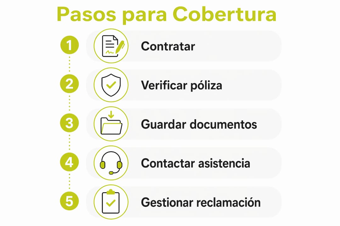 Infografía con los pasos esenciales para una adecuada cobertura durante una pandemia