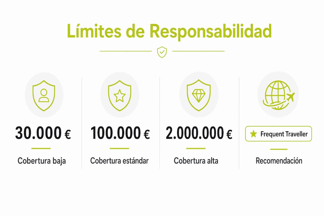 Infografía sobre los límites y las principales recomendaciones en materia de responsabilidad civil