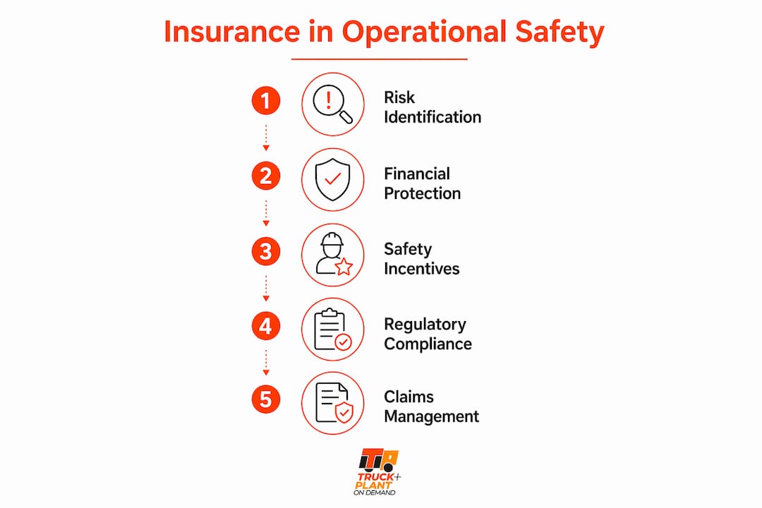 Infographic illustrating insurance roles in operational safety