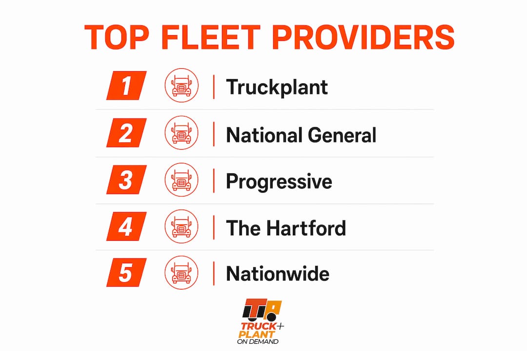 Ranked hierarchy of top fleet insurance providers