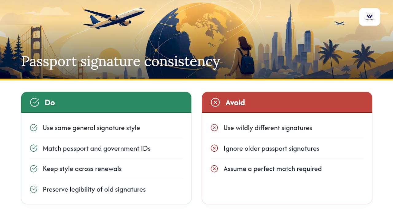 Does Your Passport Signature Need to Match Other IDs? — overview diagram