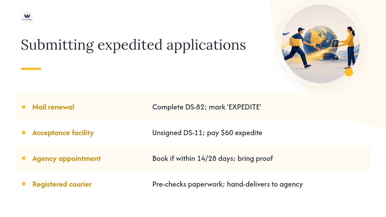 How Do You Actually Submit an Expedited Application? — overview diagram