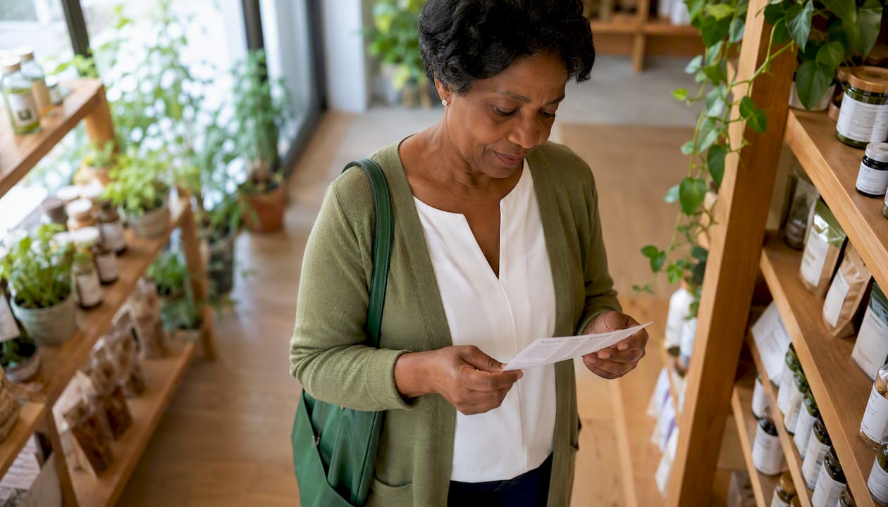 Woman consulting healthcare professional about supplement safety