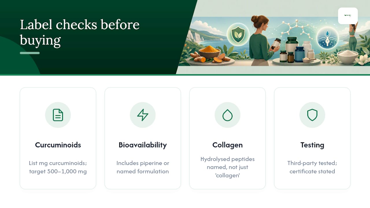 Four checks for evaluating supplement labels