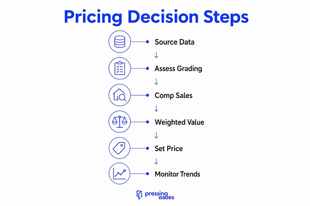Infographic showing step-by-step pricing strategy
