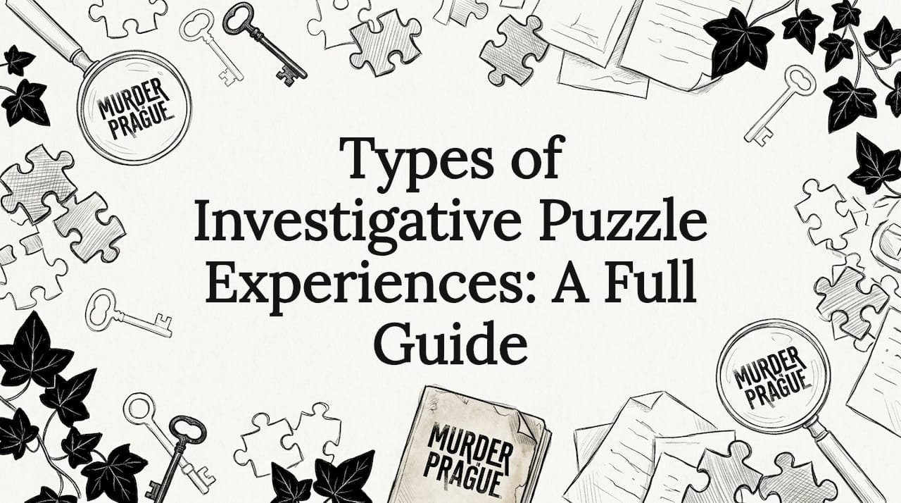Decorative title card illustration for investigative puzzle article