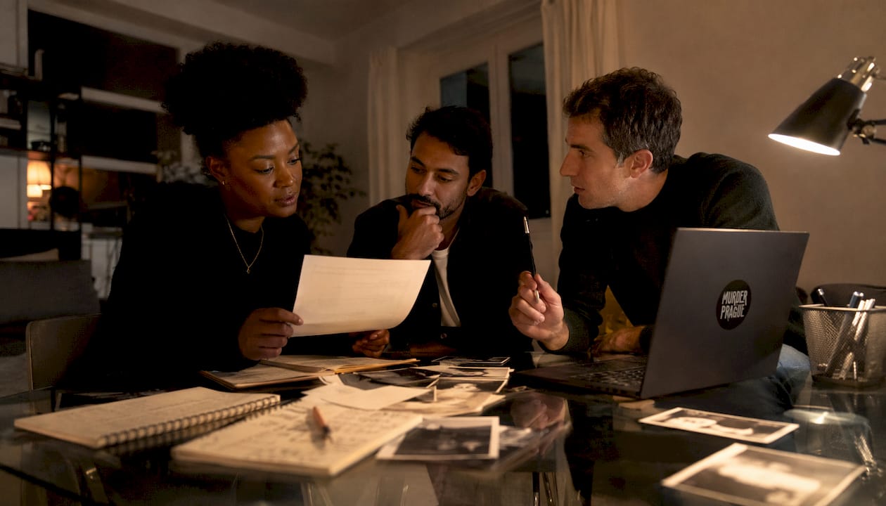 Group solving home mystery investigation
