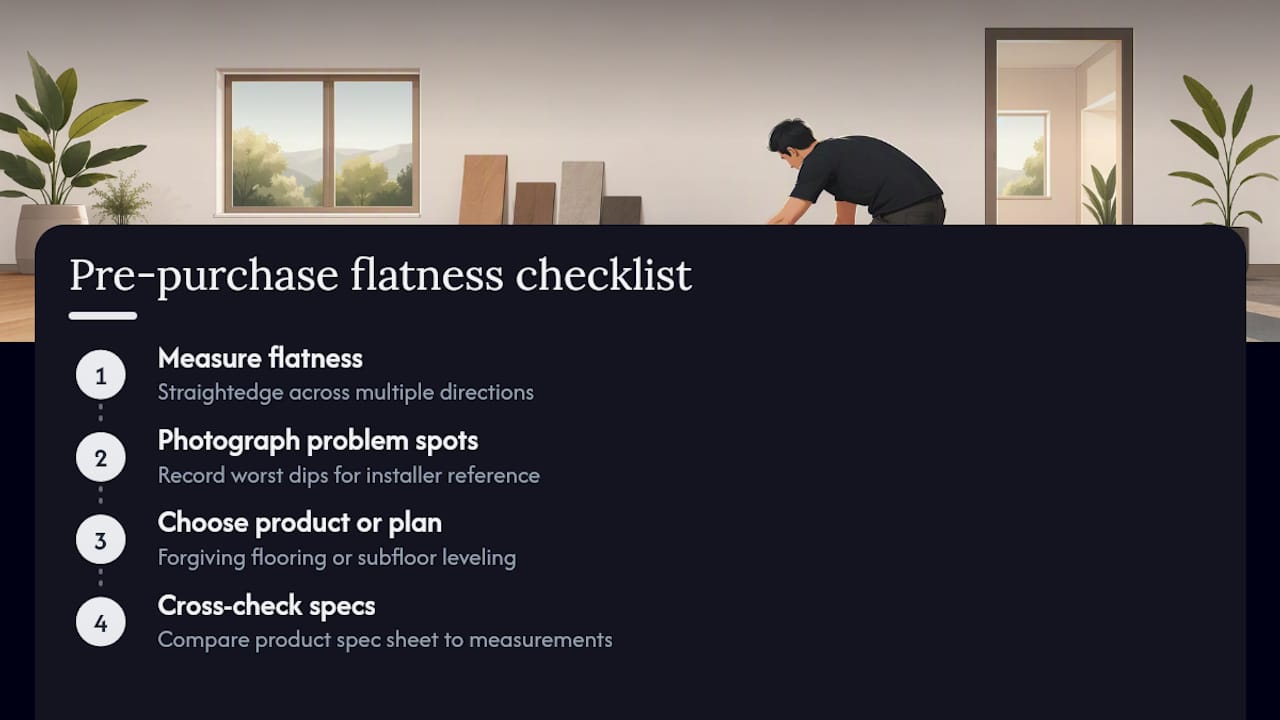 Four-step flooring purchase checklist