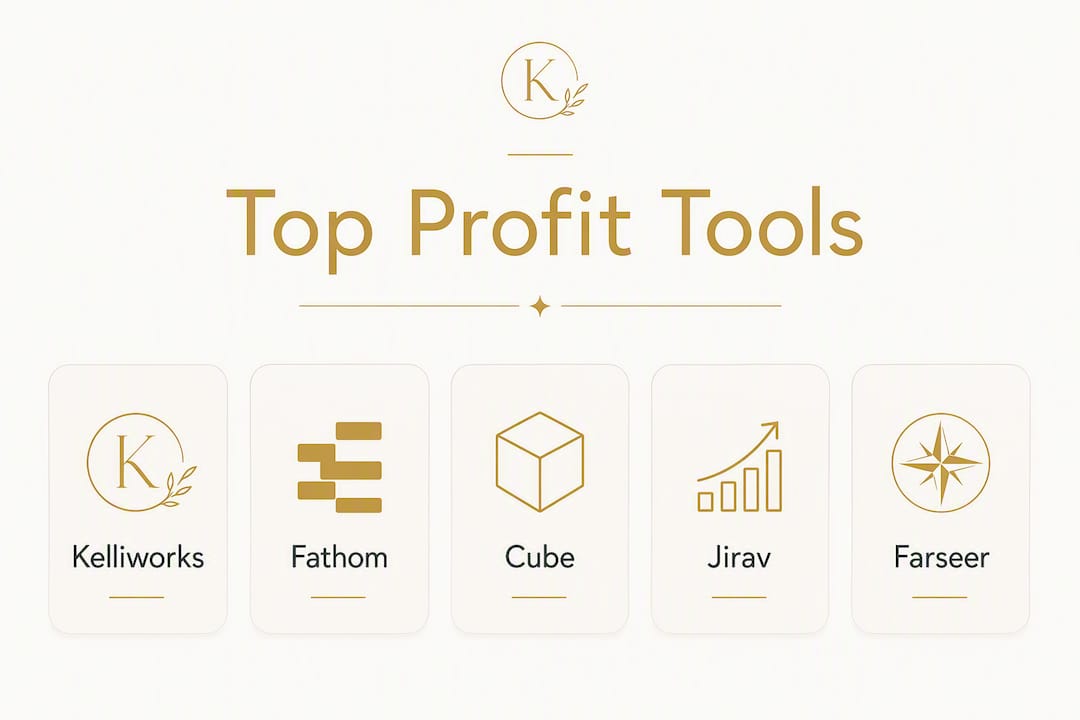 Infographic showing top profit tools ranked