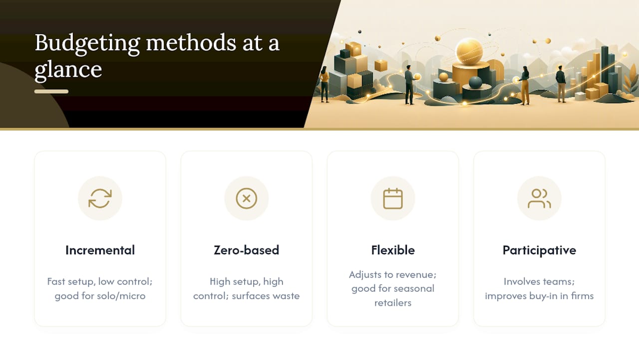 Comparison of budgeting methods