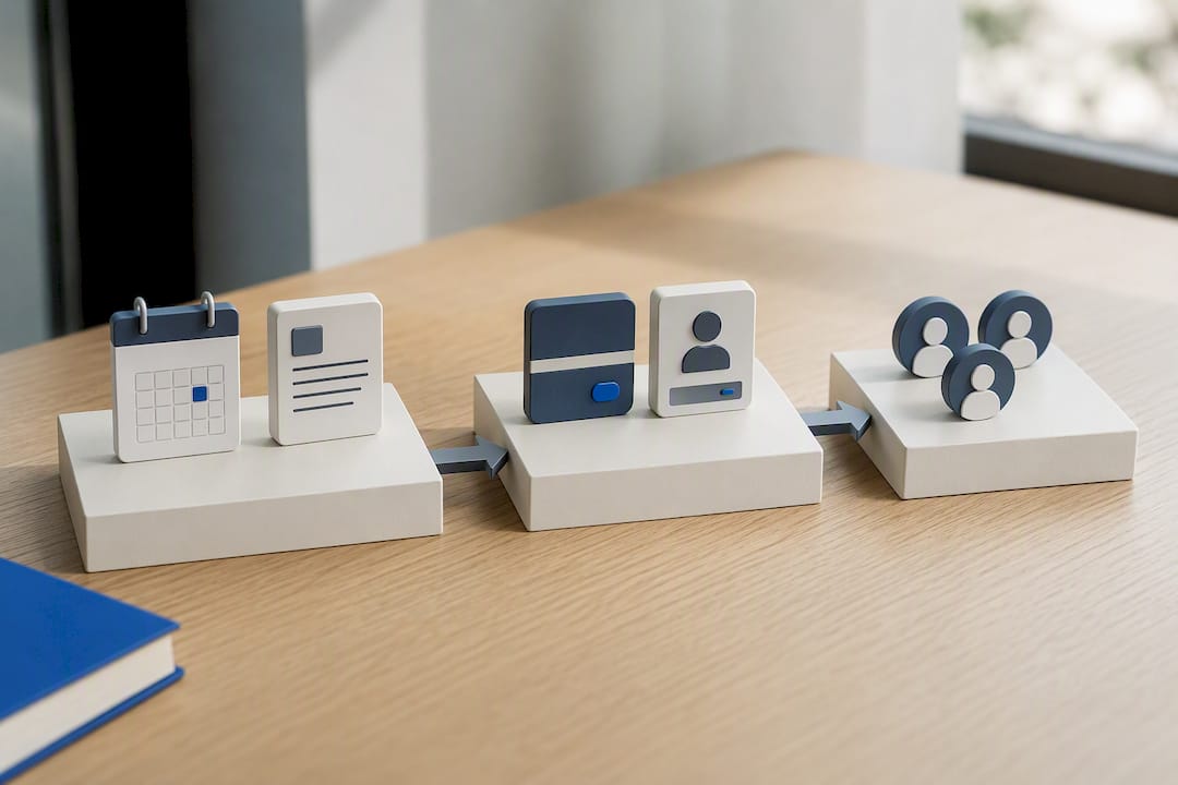 Three-stage coaching software onboarding process