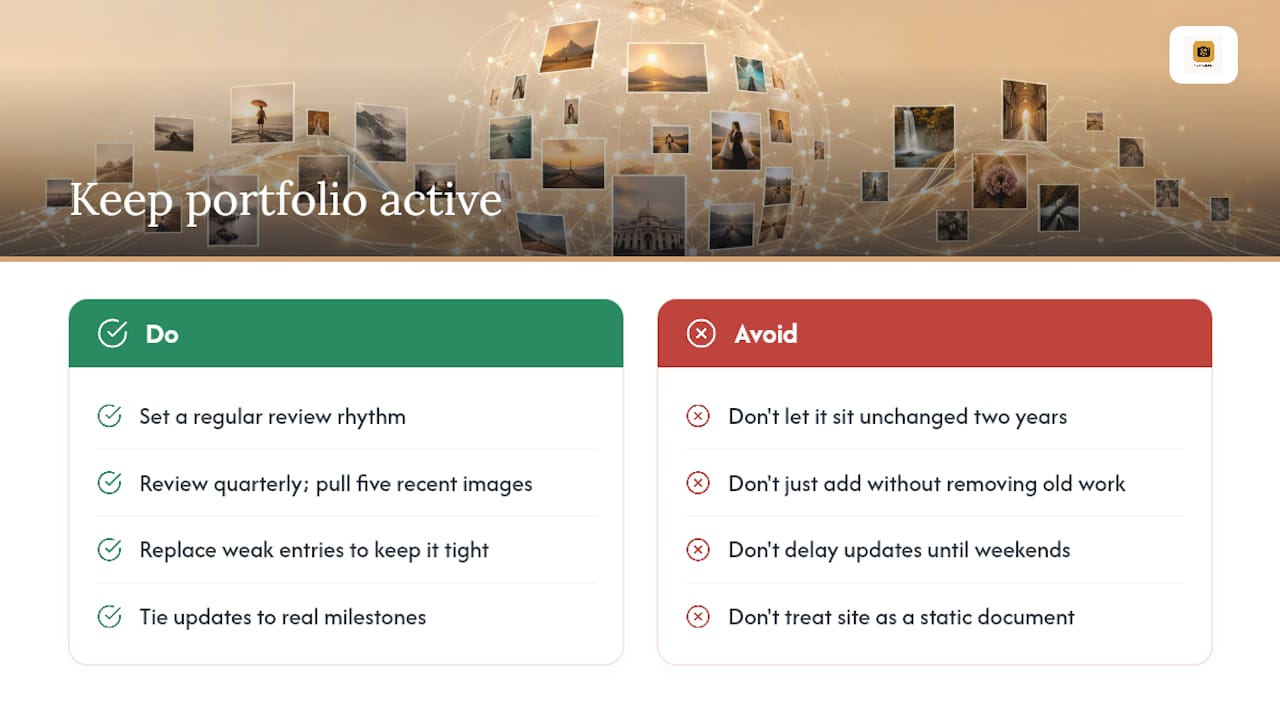 Keeping Your Portfolio Active Instead of Letting It Go Stale — overview diagram